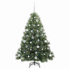 Árbol de Navidad artificial con 150 LED Verde 150 cm PE y PVC 3