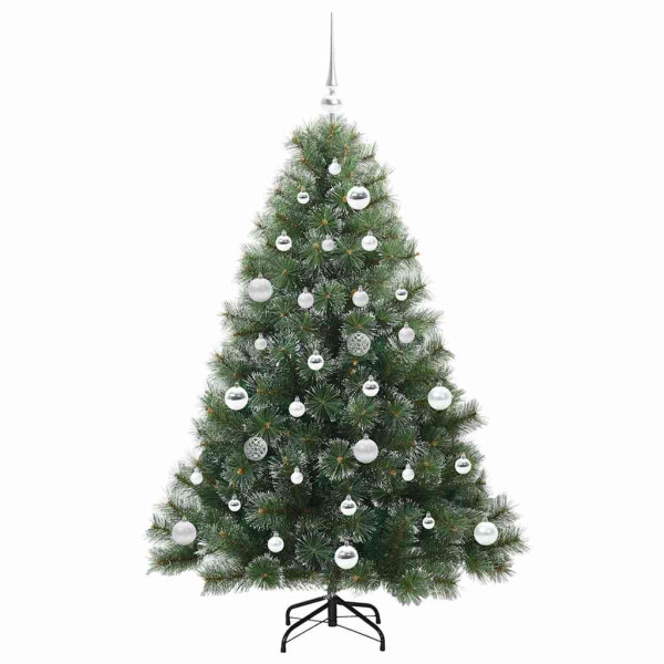 Árbol de Navidad artificial con 150 LED Verde 150 cm PE y PVC M 4