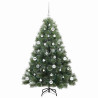 Árbol de Navidad artificial con 150 LED Verde 150 cm PE y PVC 4