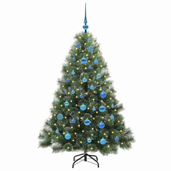 Árbol de Navidad artificial con 150 LED Verde 150 cm PE y PVC M 3