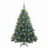 Árbol de Navidad artificial con 150 LED Verde 150 cm PE y PVC 3
