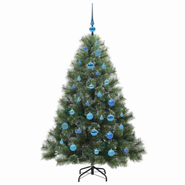 Árbol de Navidad artificial con 150 LED Verde 150 cm PE y PVC M 4