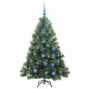 Árbol de Navidad artificial con 150 LED Verde 150 cm PE y PVC 4