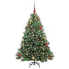 Árbol de Navidad artificial con 150 LED Verde 150 cm PE y PVC 3