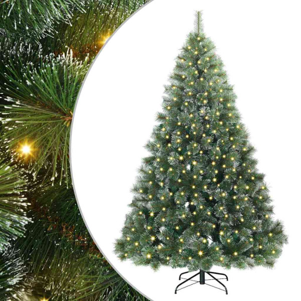 Árbol de Navidad artificial con 300 LED Verde 180 cm PE y PVC M 2
