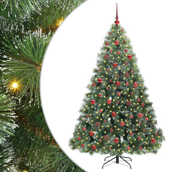 Árbol de Navidad artificial con 300 LED Verde 180 cm PE y PVC M 2