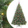 Árbol de Navidad artificial con 300 LED Verde 180 cm PE y PVC 2