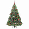 Árbol de Navidad artificial con 300 LED Verde 180 cm PE y PVC 3