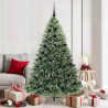 Árbol de Navidad artificial con 300 LED Verde 180 cm PE y PVC 1