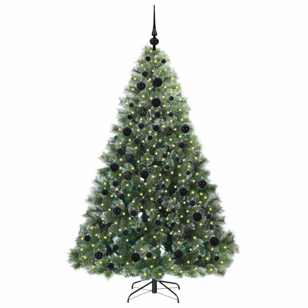 Árbol de Navidad artificial con 300 LED Verde 180 cm PE y PVC M 3