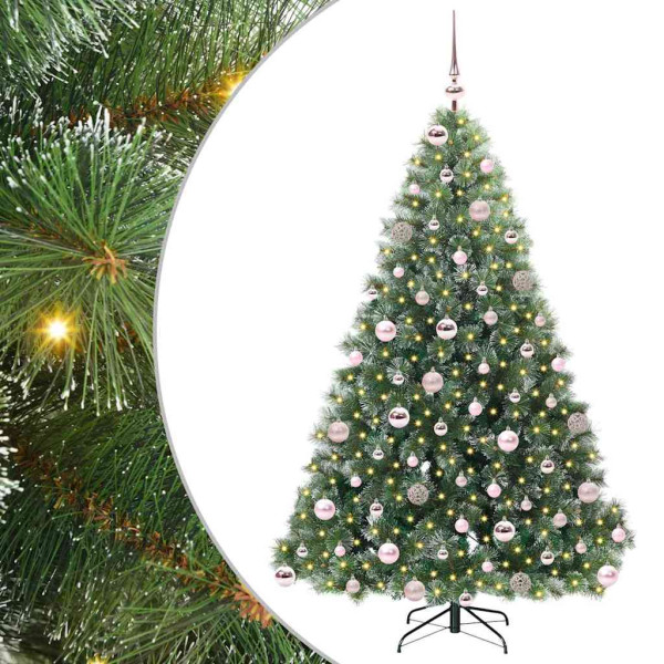 Árbol de Navidad artificial con 300 LED Verde 180 cm PE y PVC M 2