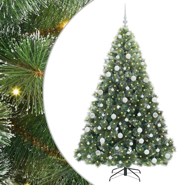 Árbol de Navidad artificial con 300 LED Verde 180 cm PE y PVC M 2