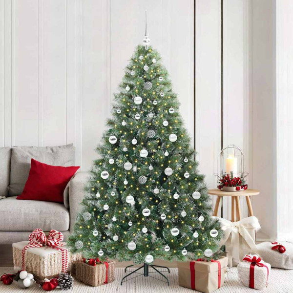 Árbol de Navidad artificial con 300 LED Verde 180 cm PE y PVC D