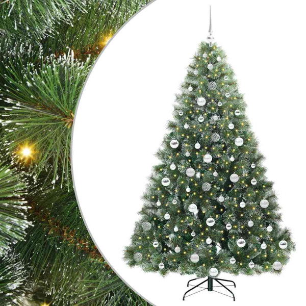 Árbol de Navidad artificial con 300 LED Verde 180 cm PE y PVC M 2