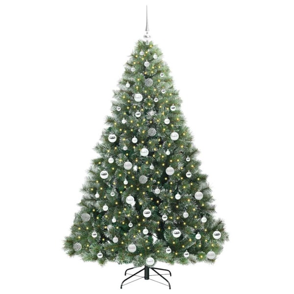 Árbol de Navidad artificial con 300 LED Verde 180 cm PE y PVC M 3