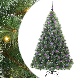 Árbol de Navidad artificial con 300 LED Verde 180 cm PE y PVC H
