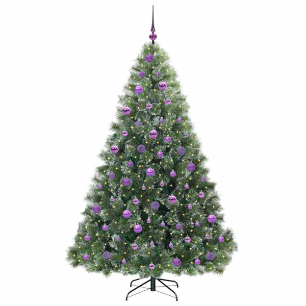 Árbol de Navidad artificial con 300 LED Verde 180 cm PE y PVC M 3