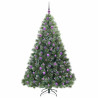 Árbol de Navidad artificial con 300 LED Verde 180 cm PE y PVC 4