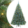 Árbol de Navidad artificial con 300 LED Verde 180 cm PE y PVC 2
