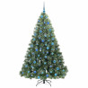 Árbol de Navidad artificial con 300 LED Verde 180 cm PE y PVC 4