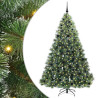 Árbol de Navidad artificial con 300 LED Verde 210 cm PE y PVC 1