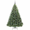 Árbol de Navidad artificial con 300 LED Verde 210 cm PE y PVC 2