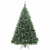 Árbol de Navidad artificial con 300 LED Verde 210 cm PE y PVC 3