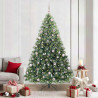 Árbol de Navidad artificial con 300 LED Verde 210 cm PE y PVC 1