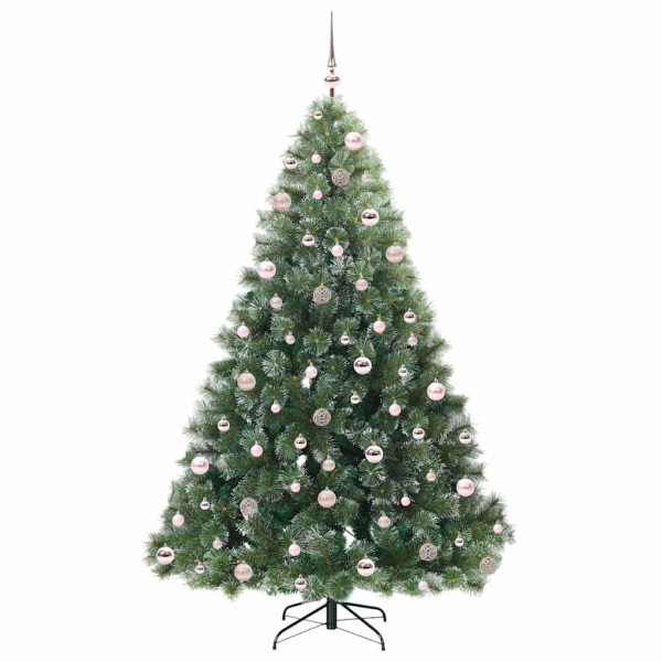 Árbol de Navidad artificial con 300 LED Verde 210 cm PE y PVC M 4