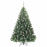 Árbol de Navidad artificial con 300 LED Verde 210 cm PE y PVC 4