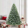 Árbol de Navidad artificial con 300 LED Verde 210 cm PE y PVC 1