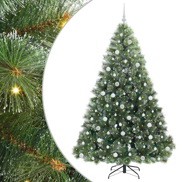 Árbol de Navidad artificial con 300 LED Verde 210 cm PE y PVC M 2