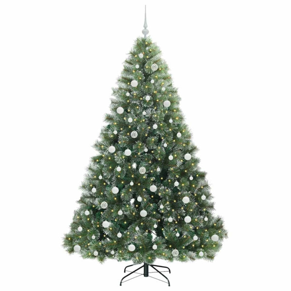 Árbol de Navidad artificial con 300 LED Verde 210 cm PE y PVC M 3