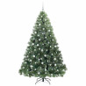 Árbol de Navidad artificial con 300 LED Verde 210 cm PE y PVC 4