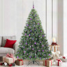 Árbol de Navidad artificial con 300 LED Verde 210 cm PE y PVC 1