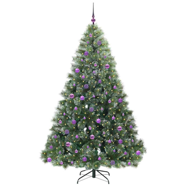 Árbol de Navidad artificial con 300 LED Verde 210 cm PE y PVC M 3