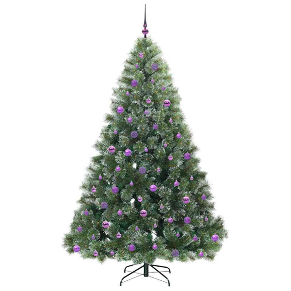 Árbol de Navidad artificial con 300 LED Verde 210 cm PE y PVC M 4