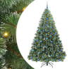 Árbol de Navidad artificial con 300 LED Verde 210 cm PE y PVC 2