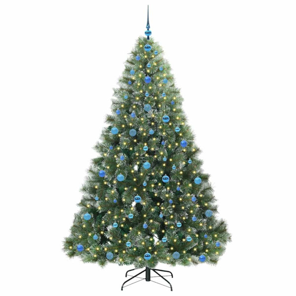 Árbol de Navidad artificial con 300 LED Verde 210 cm PE y PVC M 3