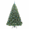 Árbol de Navidad artificial con 300 LED Verde 210 cm PE y PVC 3