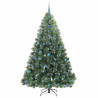 Árbol de Navidad artificial con 300 LED Verde 210 cm PE y PVC 4