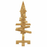Árbol de Navidad de madera Marrón 60 cm Madera maciza de pino 5