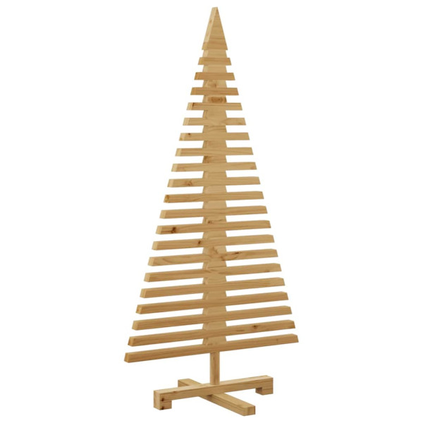 Árbol de Navidad de madera Marrón 120 cm Madera maciza de pino M 5