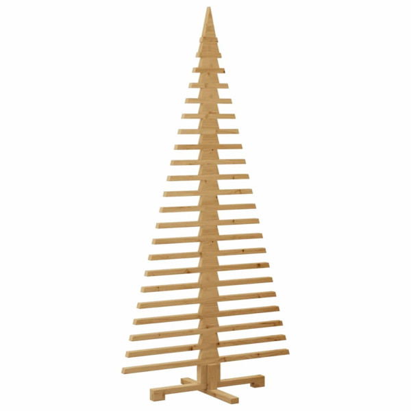 Árbol de Navidad de madera Marrón 180 cm Madera maciza de pino M 5