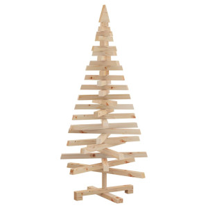 Árboles de Navidad Natural 120 cm Madera maciza de pino H