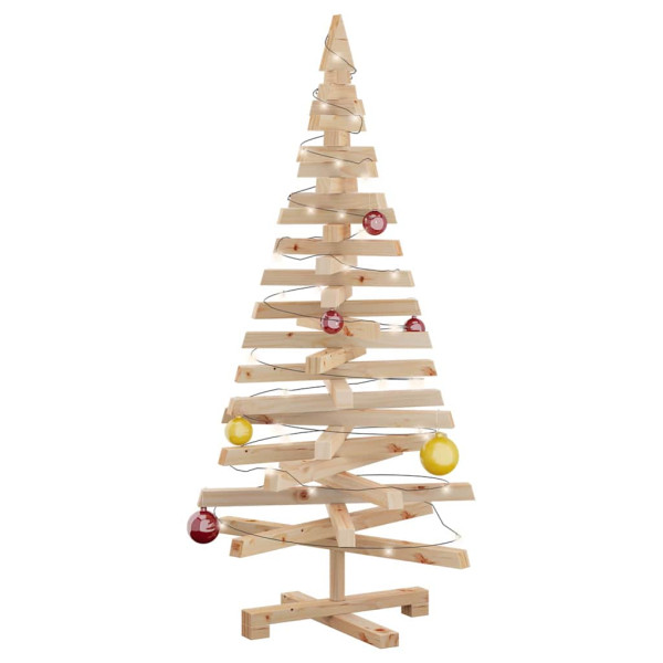 Árboles de Navidad Natural 120 cm Madera maciza de pino M 3