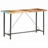 Mesa alta de cocina de madera maciza reciclada 180x70x107 cm 1