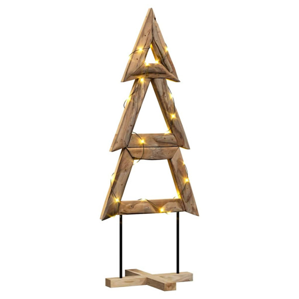 Árbol de Navidad Marrón 150 cm Madera de teca maciza M 3