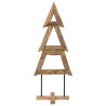 Árbol de Navidad Marrón 150 cm Madera de teca maciza 5