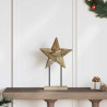 Estrella de Navidad Marrón 30 x 5 x 45 cm Madera de teca maciza 1